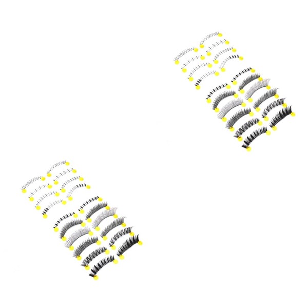 Beavorty 2sets Long Fake Lashes Set Natural Eyelashes for Women
