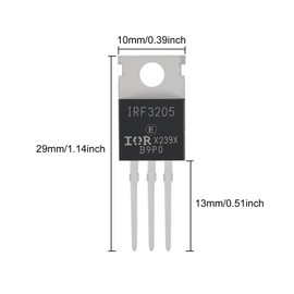 ACEIRMC IRF3205 MOSFETトランジスタ 110A 55V NチャンネルパワーMOSFET TO-220AB (IRF3205) 20個