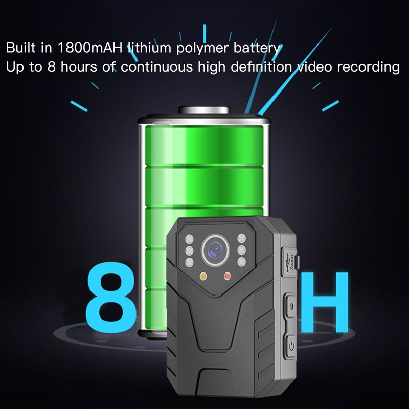 4K HD Body Camera Clip On Wearable Security Camera Night