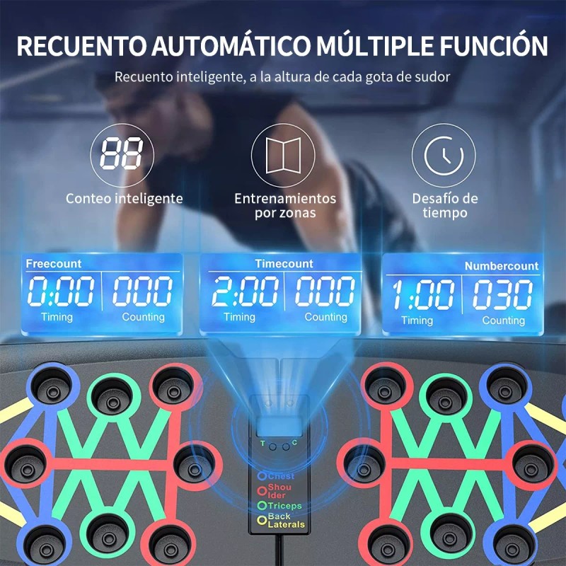 Longliv Tabla Soporte P/ Lagartijas Pecho Hombro Espalda Tríceps Env