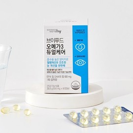[에치와이]브이푸드 오메가 3 rTG형 듀얼케어 610mgX60캡슐 [ACHY] V-Food Omega 3 rTG Type Dual Care 610mg X 60 Capsules