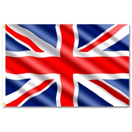 DSL Union Jack Flags UK Flags 5ft x 3ft with Eyelets, Coronation Decorations, Kings Charles Coronation 2023
