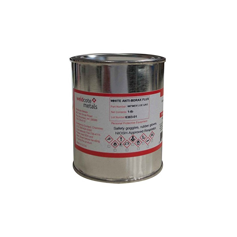 Weldcote Metals Anti-Borax Brazing Flux 1Lb.