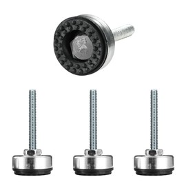 SPDYCESS Pack of 4 Heavy Duty Machine Foot, M8 x 60 mm x Diameter 35 mm, Adjustable Feet, Galvanised Furniture Feet, Levelling Feet for Furniture, Appliances and Equipment