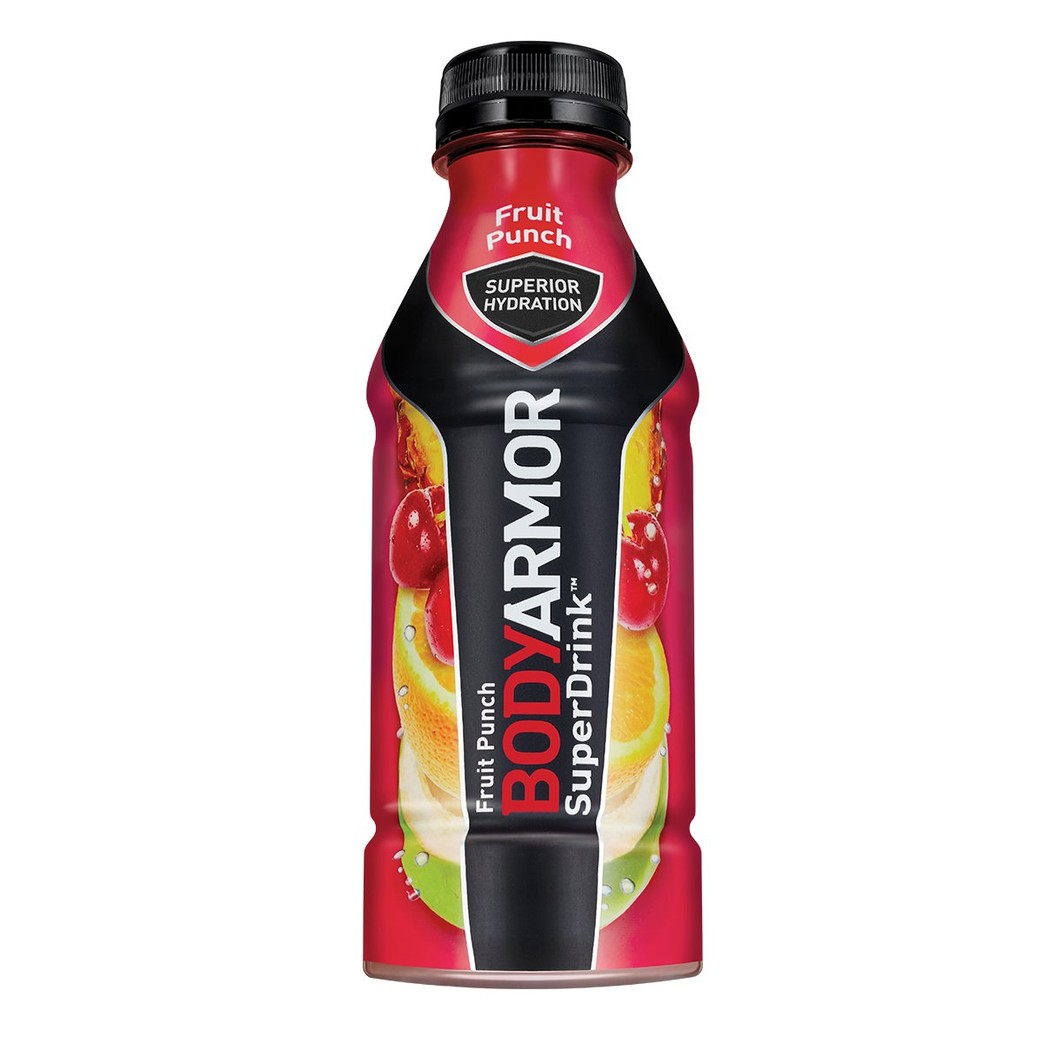BodyArmor SuperDrink, Electrolyte Sport Drink, Fruit Punch 16 Oz (Pack of 24)