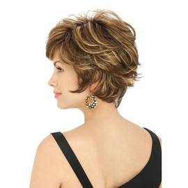 Estetica Design TRUE SHORT FEATHERY LAYERED LOOK W/Womens Wig R6-10 Color