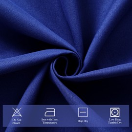 Zdada Extra Large Blue Table Cloths 300x150cm(118x59Inch), Long Rectangular Table Cloth, Washable Polyester Fabric Tablecloth for Wedding Banquet Party Home Dining Table Cover