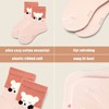 Girls Cotton Crew Socks Kids Seamless Toe Socks Cartoon Dress