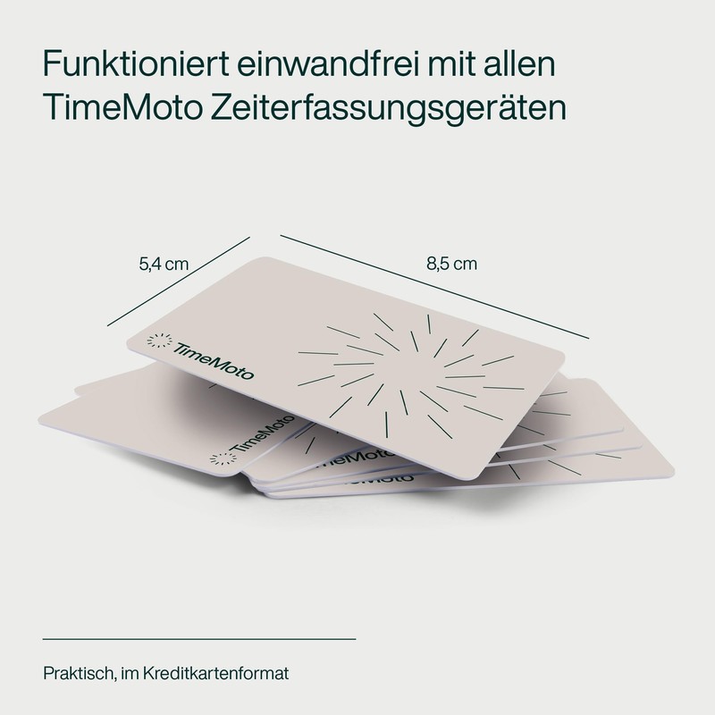 TimeMoto RF-100 RFID ID Cards Set of 25 Compatible with