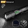 Garberiel High Lumen Super Bright 30W LED Flashlight Rechargeable Tactical