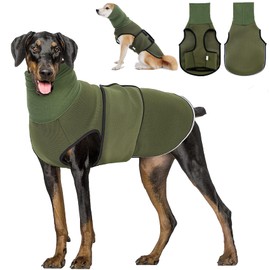Dotoner Dog Coat for Anxiety Relief, Calming Vests for Dogs and Cats with Earmuffs, Soft Hoodie, Reduces Noise, Calming Vest with Reflective Strips, Calming Aid