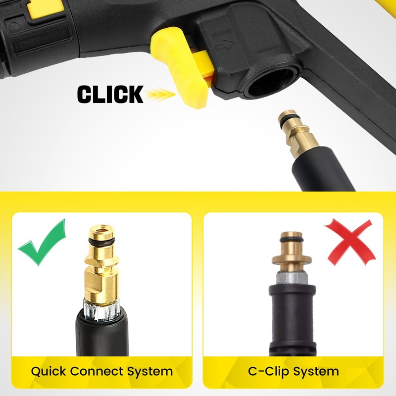 Hierbla Replacement Pressure Washer Gun with Extension Wand, for Replacing
