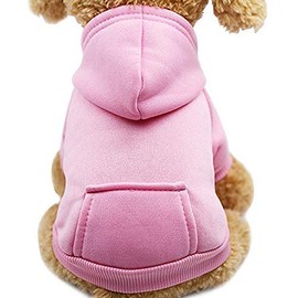 Idepet Idefair Autumn Winter Outdoor Plain Cotton Hoodie with Bag for Dogs and Puppies, xxl