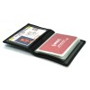 kelvinrolenleathercollection Genuine Leather Business Card Organizer Plastic Insert ID Credit