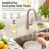 Silicone Faucet Mat for Kitchen & Bathroom – Drainage Splash