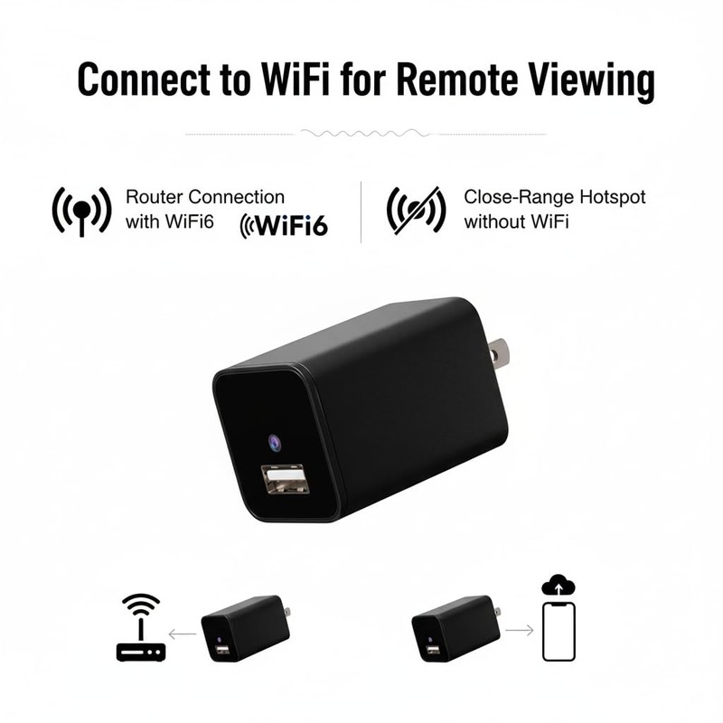 Unohoe Wall Outlet Security Camera 4K Plug-in WiFi Camera for