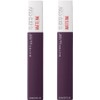 MAYBELLINE Pack De 2 Labiales Líquidos Mate New York Superstay