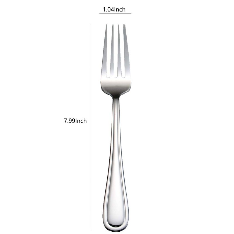 HISSF Dinner Forks Stainless Steel 18/0 of Table Forks 6