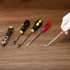 PATIKIL Upholstery Staple Remover, 3Pcs 6" V Curved Construction Staple