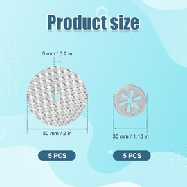 Amaezorx 5 Sets Car Heat Shield Repair Kit with 52mm Plates & 30mm Clamps - Compatible with N90335004, Universal Heat Insulation Pad Protection for Exhaust System