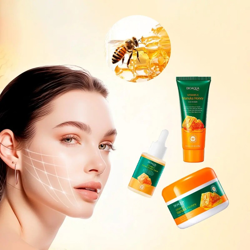 Bioaqua Kit Facial Sérum, Crema Rostro y Crema Manos con