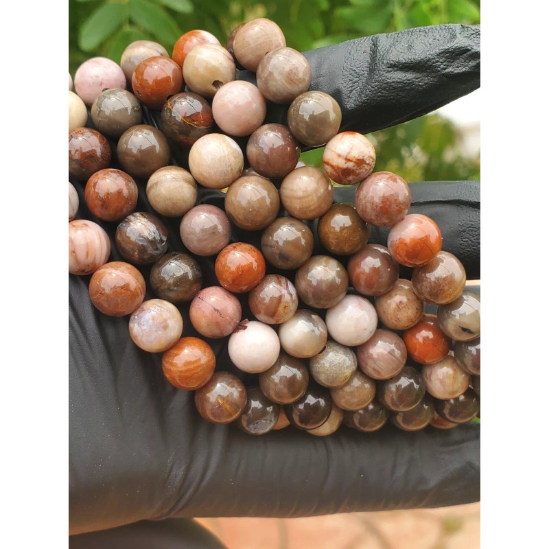 Crystals in Nature Polychrome Jasper Bead Bracelet (8mm) Natural Crystal