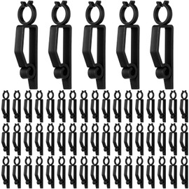 Wenqik Large C7 C9 Christmas Light Clip Outdoor Holiday Light Clips for Gutters and Shingles Outdoor Hang Gutter Hooks Weatherproof for Christmas Decoration String Lights(Black, 40 Pcs)