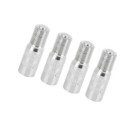 Motoforti 4pcs 25mm Chrome Tyre Valve Cap Extension Adaptor for Car Truck Long-lasting
