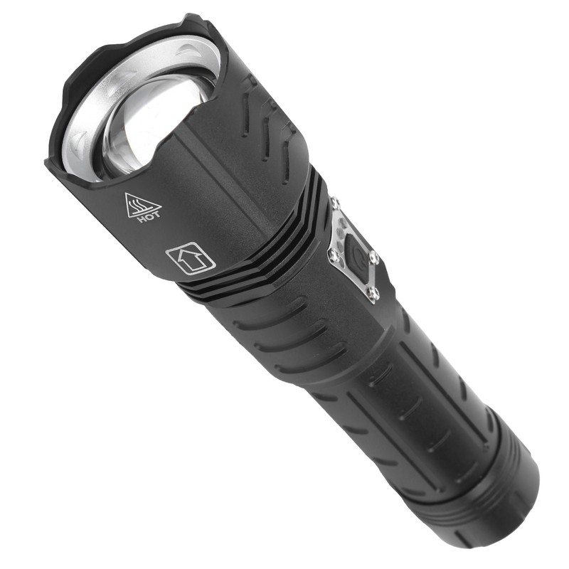 XHP90 Flashlight Zoomable Focusing USB Rechargeable TypeC Rechargeable Torch Outdoor