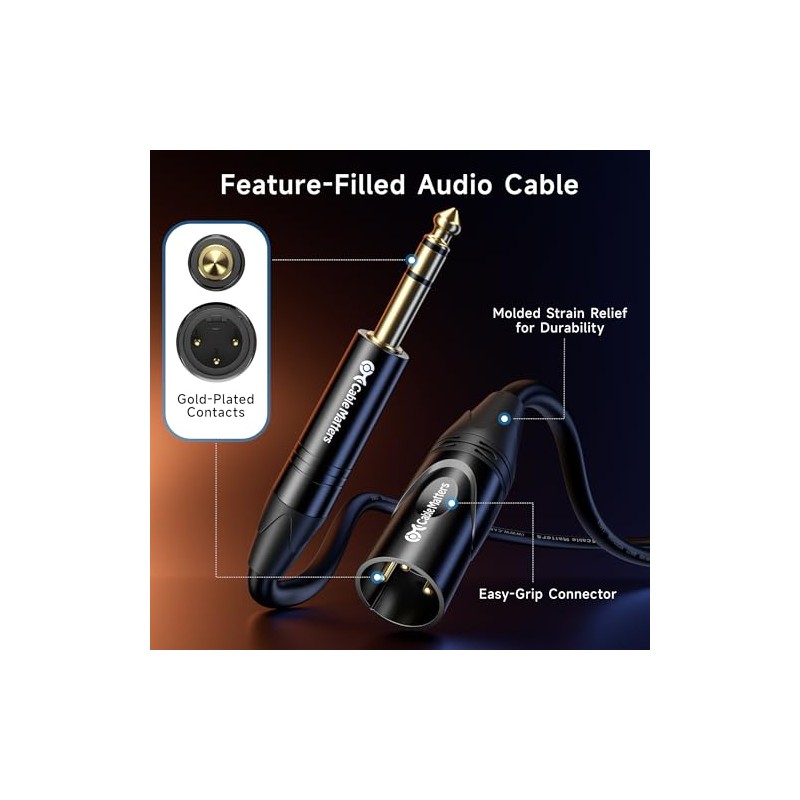 Cable Matters Cable TRS a XLR de 6,35 mm (1/4