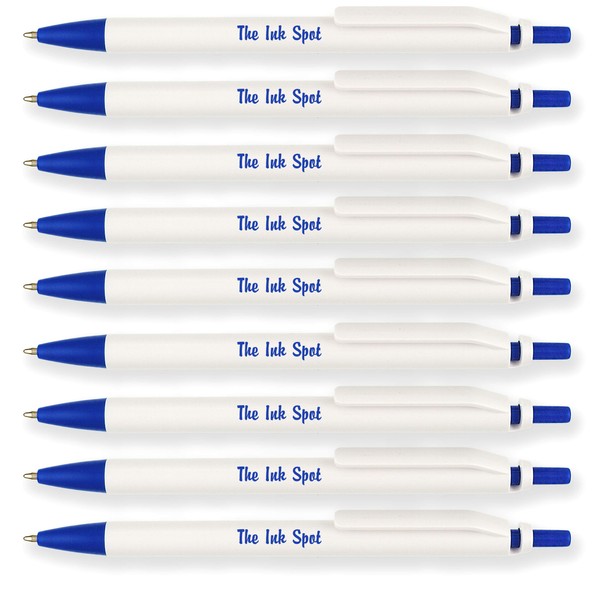 100 Excel Classic Click Personalized Custom Printed Retractable Pens -