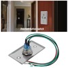 YINETTECH Waterproof Door Bell Lighting Pressure Button Switch with LED