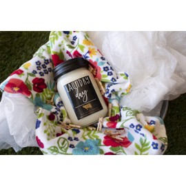 Milkhouse Candle Company, Farmhouse Collection, 13 Ounce Mason Jar, Laundry Day