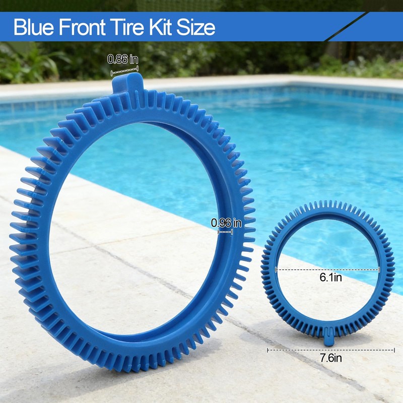 Pool Cleaner Tire Combo Kit for Hayward Pool Vacuums fit
