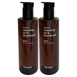 Hanskin Cleansing Oil & Blackhead BHA 300ml (For Oily Skin) 2 Pieces / Circle / 한스킨 클렌징 오일 앤 블랙헤드 바하 300ml(지성용) 2개  써클