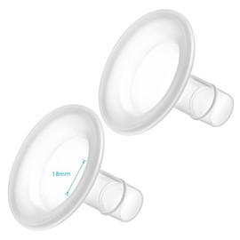 Belmikal 18mm Shields&Cushions Compatible with Medela Breast Pump- PersonalFit, Freestyle, Harmony, Maxi, Flex Lansinoh Pump-SignaturePro SmartPump Manual Replace Medela Parts Accessories Flanges