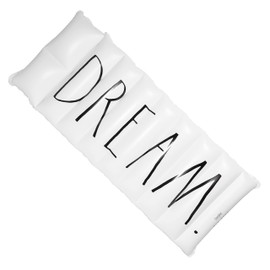 Rae Dunn x CocoNut Float Deluxe Lounger Float - New! Dream Theme - Adult Size Multi-Purpose Inflatable Drifter & Lounger - Versatile Ride-On Raft for Summer & Swim Parties