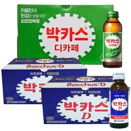 10 bottles of Bacchus Decaffeine (120ml) + 20 bottles of Bacchus D (100ml) / 박카스 디카페인(120ml) 10병 + 박카스D(100ml) 20병