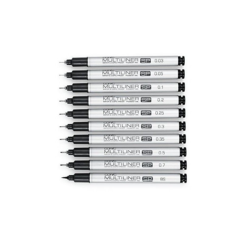 Copic Multiliner SP Black Ink Marker, 0.7 Tip