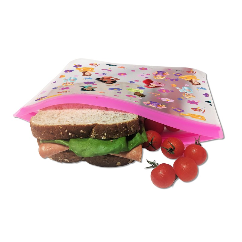 Princess PEVA Reusable Snack Bag 2 PK