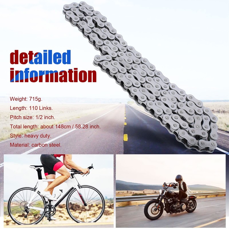 YOFMOO 415-110L Chain 49cc 50cc 60cc 66cc 80cc 2-Stroke Engines