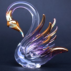 Prochaska Gallery Hand Blown Glass Swan Figurine