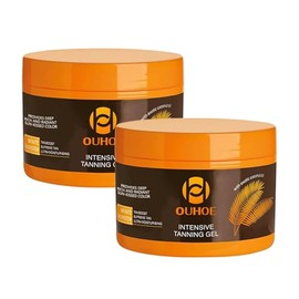 2Pcs Luxury Intensive Tanning Gel, Natural Tanning Accelerator Cream Gel, Tanning Gel for Outdoor Sun, Tanning Butter for Outdoor Sunbath