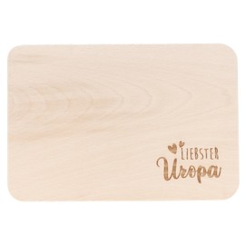 Spruchreif Uropa Breakfast Board with Engraving, Gifts for Great-Grandparents, Gift for Uropa, Father's Day