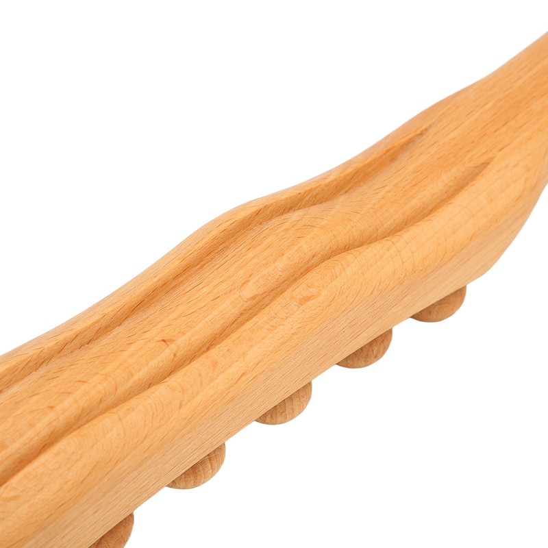 Body Gua Sha Stick Muscle Relaxing 20 Beads Wooden Scraping