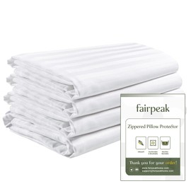 Fairpeak Cushion Cover 50 x 70 cm, Pack of 4, Cushion Covers with Zip, Luxury Hotel Quality, Breathable, Soft, Machine Washable
