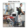 LIGHTMEUP New Upgraded Wheelchair Bag with Mesh Cup Holder for