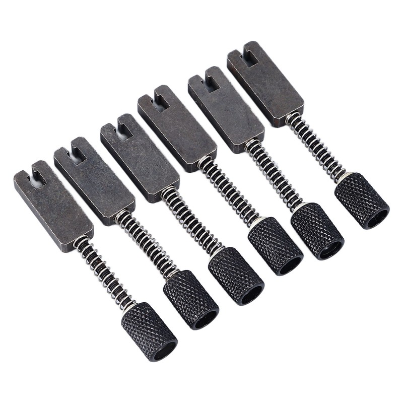 6 Pcs Headless Electric Guitar Bridge Saddle Precise Pitch Adjustment