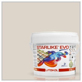 Litokol Starlike EVO Epoxy Tile Grout 210 Greige Classic Collection 2.5 kg - 5.5 lbs