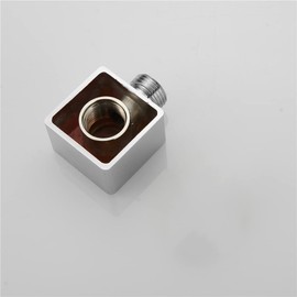 Faucet Wall Supply Elbow Drop Ell for Hand Held Shower Hose,Wall Union Water Supply for Handheld Shower Head,Shower System Wall Elbow Hand Shower Replacement Parts,Tub Hose Adapter Attachment,Chrome